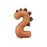 Dinosaur "2" Numeral Foil Balloon 86cm (34")