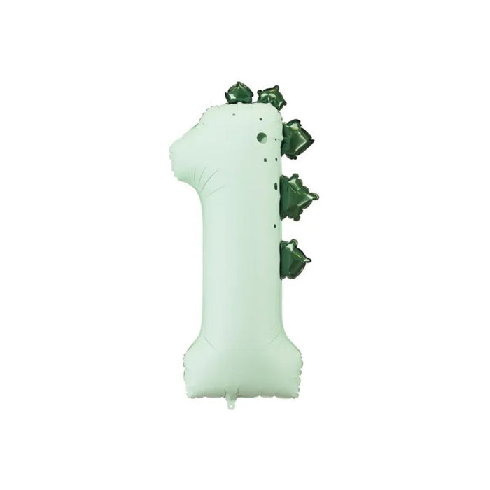 Dinosaur "1" Numeral Foil Balloon 86cm (34")