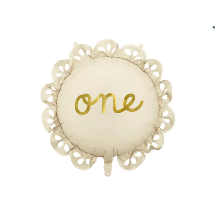 Party Deco Foil Shape Lozenge with Ruffle One (52cm x 52cm)