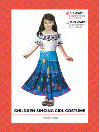 Children's Singing Girl Costume