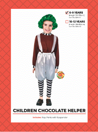 Children's Chocolate Helper Boy Costume
