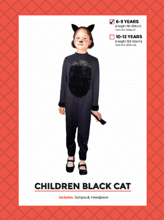 Children's Black Cat Costume