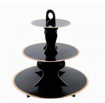 Black/Gold Eco Cupcake Stand
