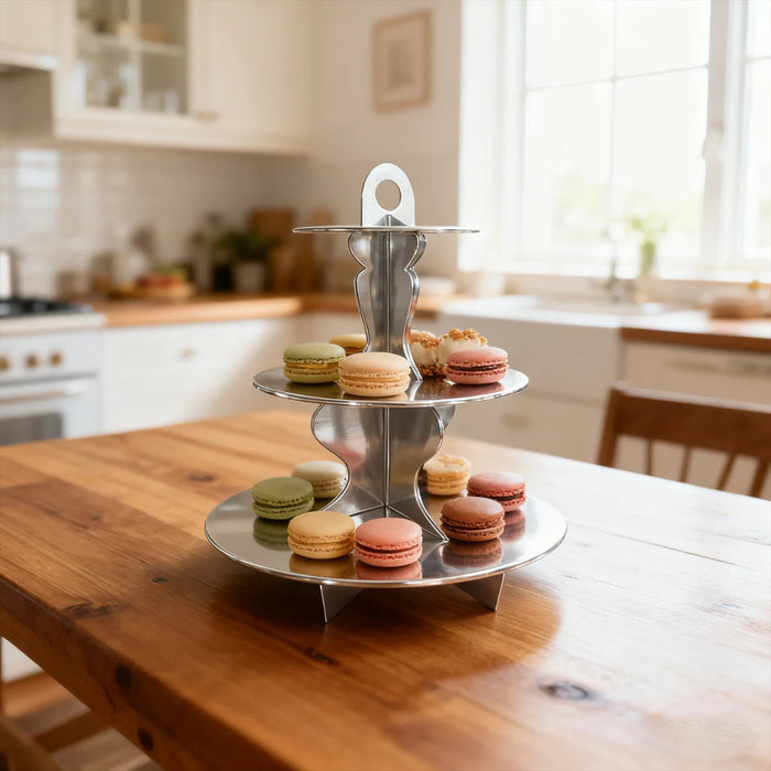 Silver Cupcake Stand