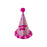 Pom Pom Party Hat - Pink Birthday Girl