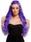 Fortune Teller Wig, Purple with Coin Detail