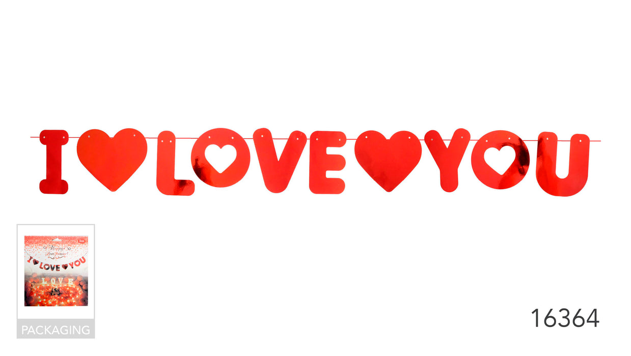 I Love You Banner 5 Metres