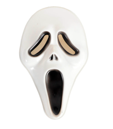 Screaming Ghost Face Without Hood