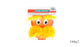 Orange/Yellow Beard & Moustache Set
