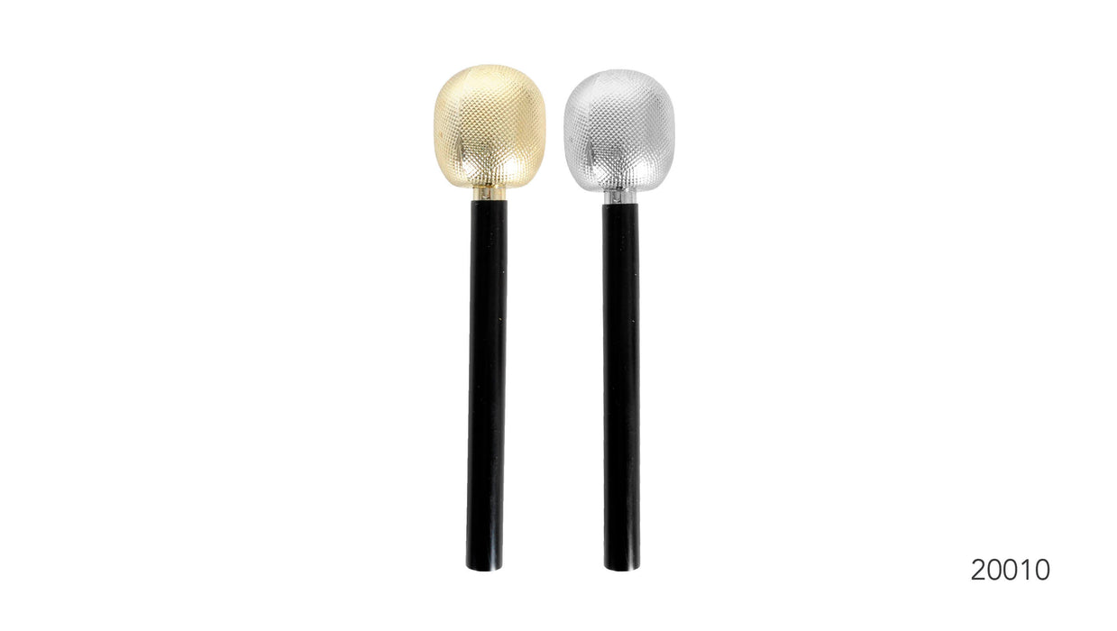 Assorted Silver/Gold Microphone
