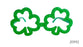 Glitter Clover Party Glasses