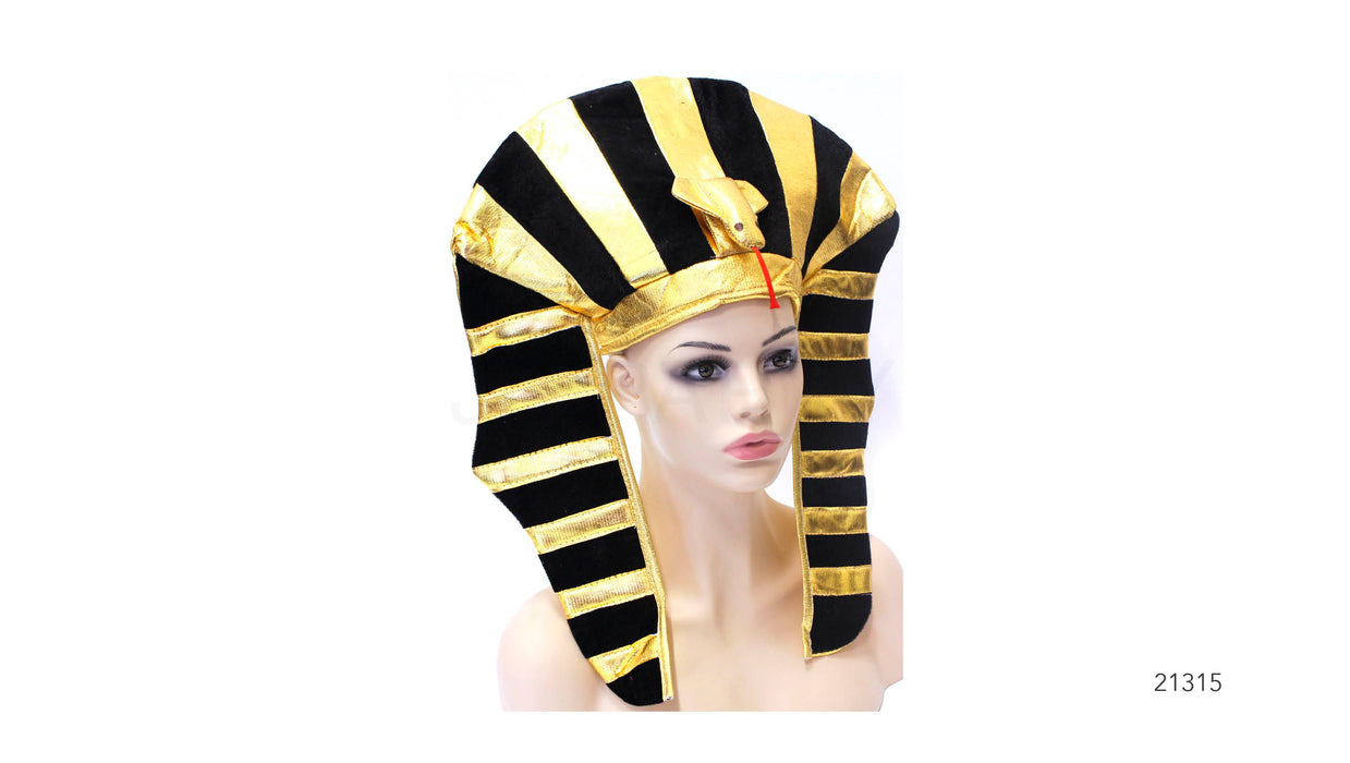 Egyptian Hat, Black & Gold
