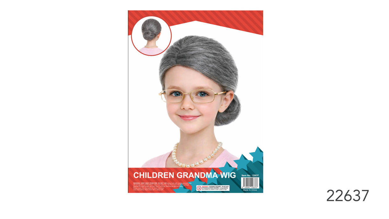 Children's Grandma Wig