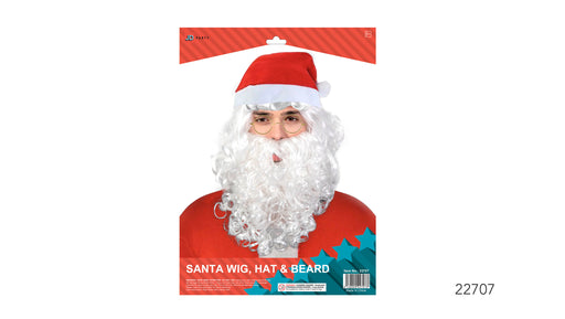 Santa Wig, Hat &  Beard Set