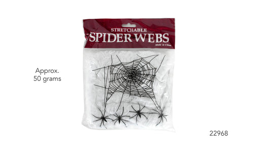 50 Gram Spider Web With 4 Spiders