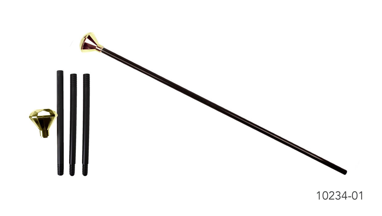 Pimp Cane with Gold Diamond