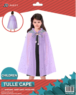 Purple Tulle Cape