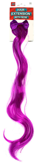 Curly Hair Extension with Bow - Purple