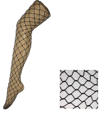 Black Fishnet Pantyhose (Big Hole)