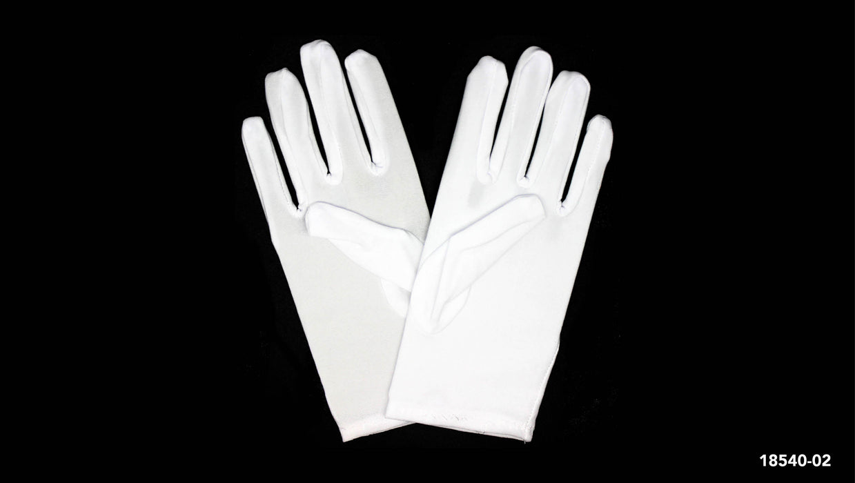 Short White Gloves