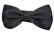 Plain Black Bowtie