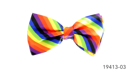 Rainbow Bow Tie (Diagonal Stripe)