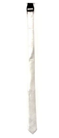 Long Slim White Tie