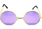 Party Glasses Hippy Round, Mixed Colors Large