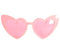 Pink Love Heart Party Glasses