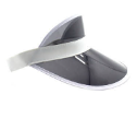 Perspex Visor Black with White Rim