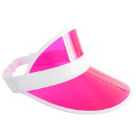 Perspex Visor Bright Pink with White Rim
