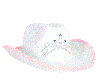 Sequin White Cowgirl With Tiara