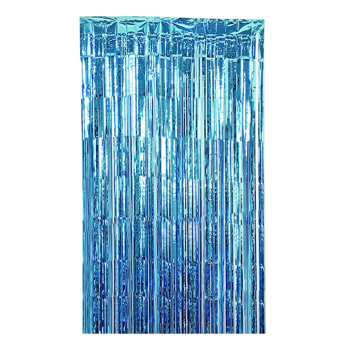 Baby Blue Foil Curtain 200 x 100cm