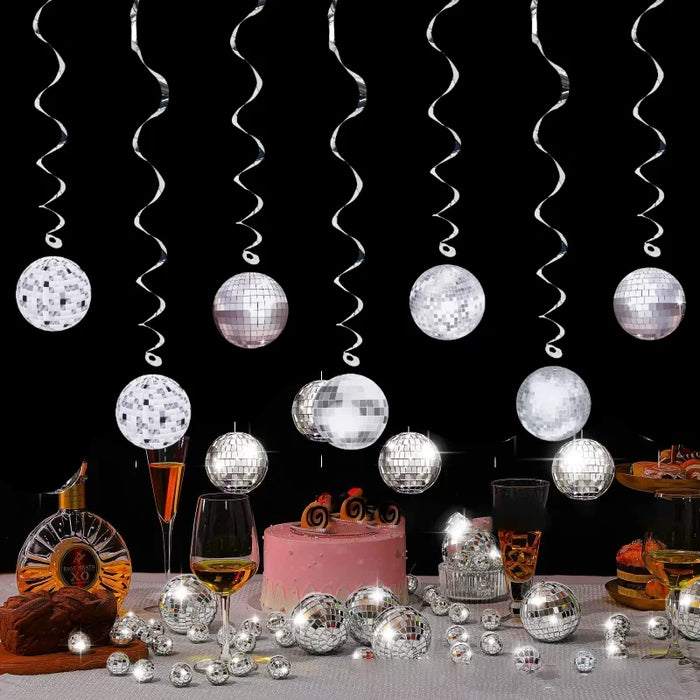 Disco Ball Swirl Decorations