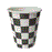 Black & White Checkered Paper Cup 8PCS