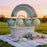 Blue Rainbow Happy Birthday Foil Balloon Set 5pcs