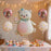 Pink bear foil balloon set styled birthday party display 2