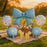 Blue Bow & Daisy Foil Balloon Set 5pcs