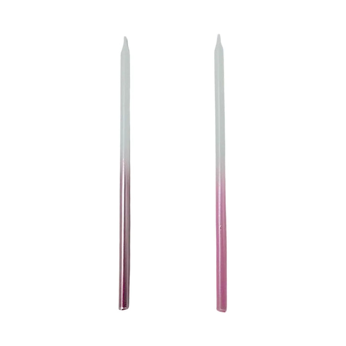 Pink Gradient Candles 12 Pieces 15cm