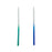 Blue Gradient Candles 12 Pieces 15cm