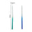 Blue Gradient Candles 12 Pieces 15cm