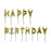 Happy Birthday Candles Gold  13 Letters
