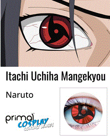 Itachi Uchina Costume Contact Lens