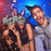 Silver carnival mask lifestyle party scene with confetti
