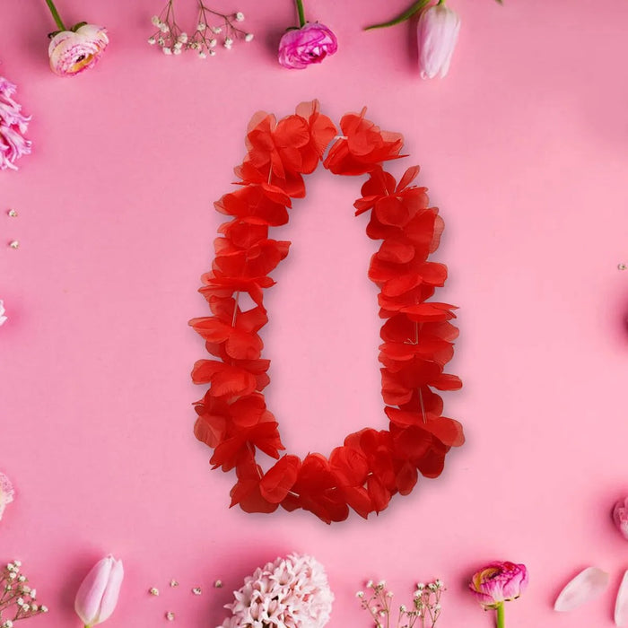 Small Petal Lei - Red