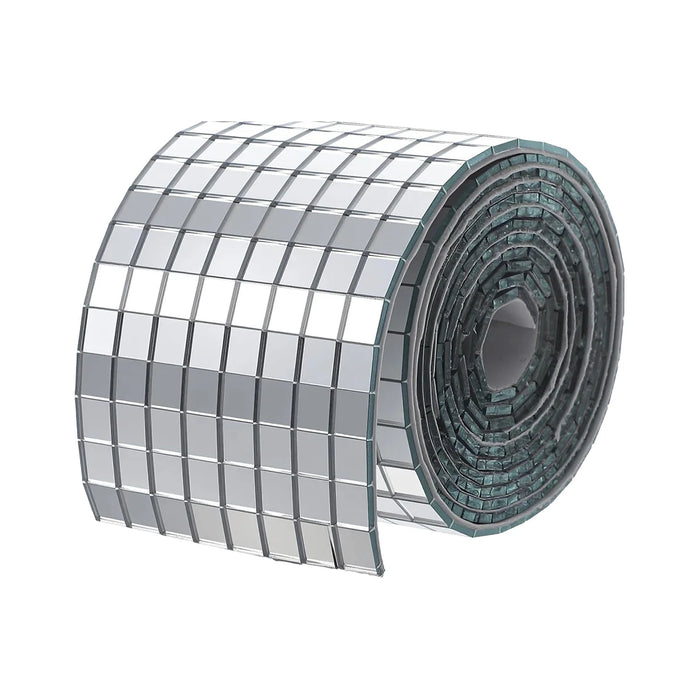4cm Disco Mirror Tile Stickers Roll