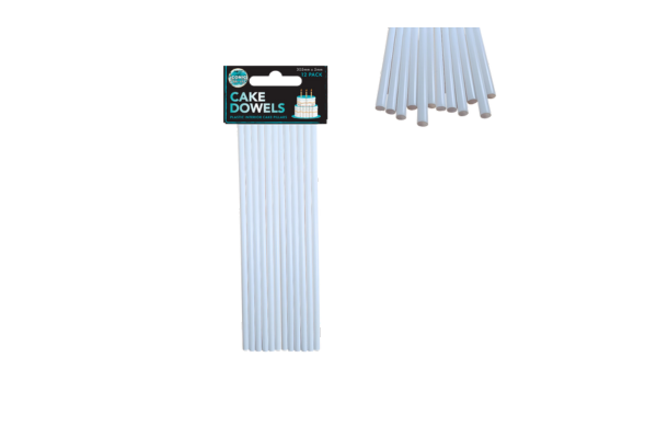 Cake Dowels 305X5mm 12Pcs Small Iconic Cake Art