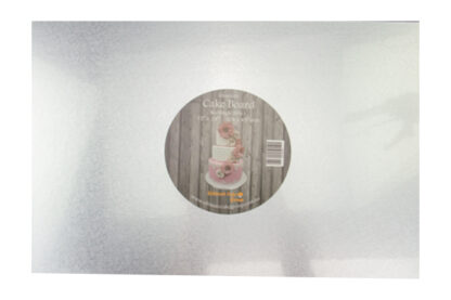 Cake Board Silver  12 X 18 Inch 30cmx46cm Rectangle Mdf 6mm Thick