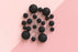 Matt Black Ball Toppers 20Pcs