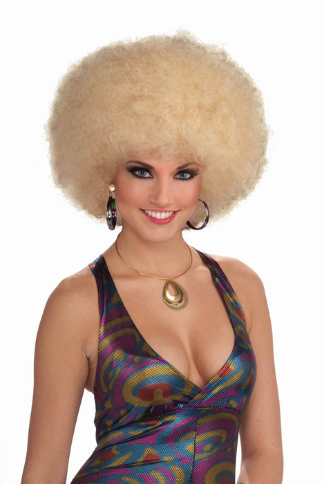 Blonde Afro Wig Adult